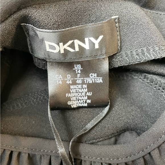Nwt DKNY Womens Puff Sleeve Knee Cocktail and Party Dress Size 14 - Picture 6 of 10